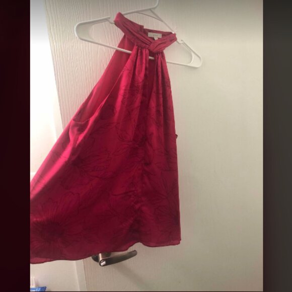 Joie Cedra Floral Fuchsia Halter Top Sz L - Picture 4 of 9